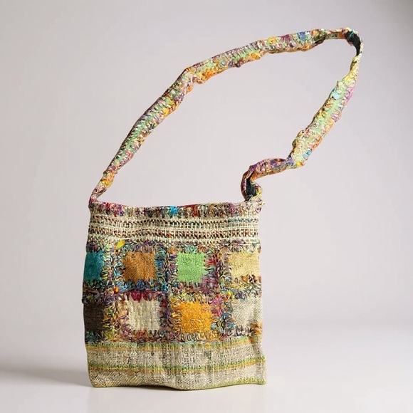Handbags - 🌈 Boho Patchwork Festival Sling Bag Handmade Nepal Crossbody Hippie Purse